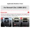 Hizpo Android 13 Automobilinis Radijas Renault Clio 2 2000-2012 belaidis CarPlay Android Auto 2din automobilinis Išmanusis Ekranas Bluetooth Autoradijas DVR Kamera RDS FM
