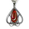 Natural Opal Pendant 44.15 ct Pear Cut Stone Silver Jewelry October Birthstone for Gem Collections