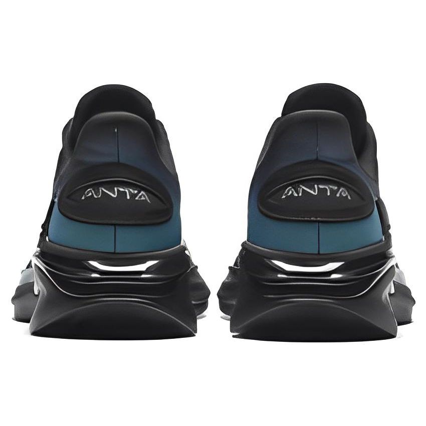 Anta City Men's Running Shoes Black Silver Blue 112335566-1