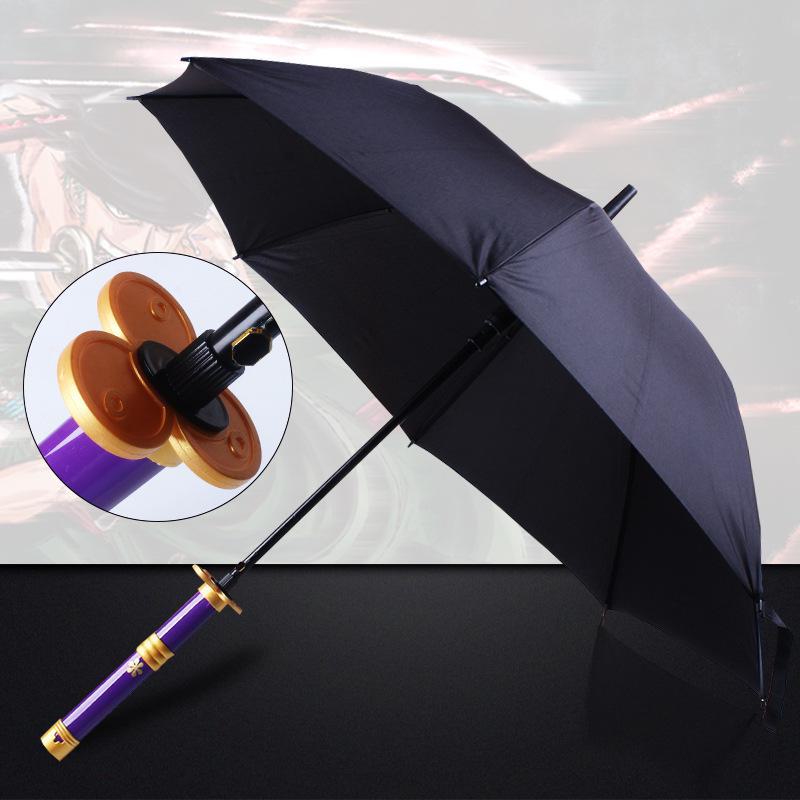Anime Samurai Schwert Schirm - Kreativer Sonnenschirm mit langem Griff