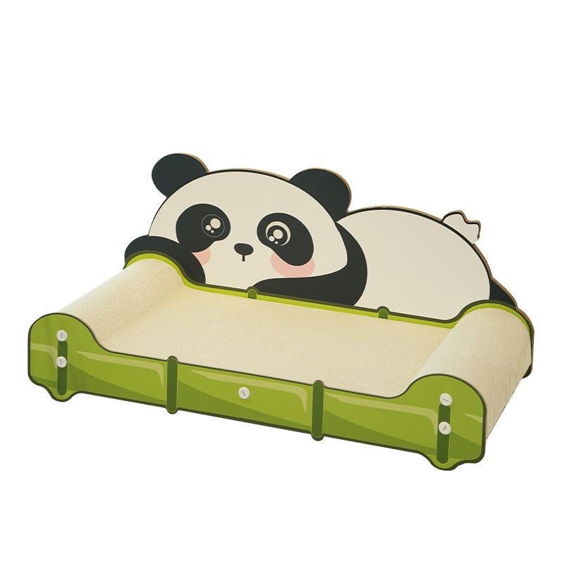 

Indoor Cat Bear Couch Scratcher Cardboard Long Lasting Scratching Pads 20LBS Capacity Curved Headrest Furniture Protector