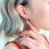 S925 Silver Needle Asymmetrical Pearl Earrings: Retro French Knotted Studs, Trendy and Simple Women's Jewelry