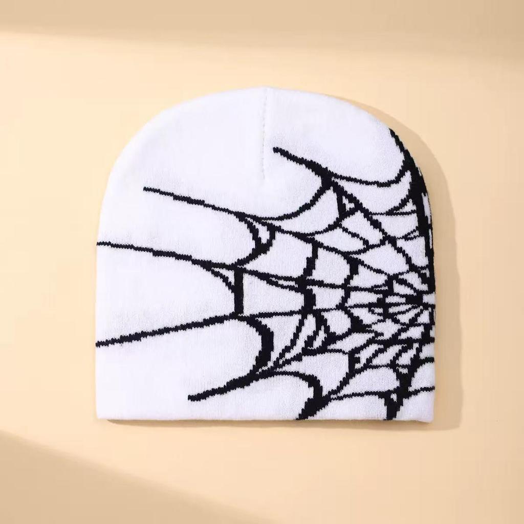 Herfst & Winter Koreaanse Stijl Spinnenweb Gebreide Muts - Warme Wol, Veelzijdig, Trendy