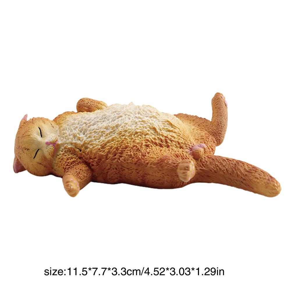 Katzenstatuen Heimdeko PVC Handgefertigt Solide Lebensechte Katzenfiguren Schreibtisch Katzenmodell Sofa Bücherregal Schreibtischornamente Gastgeschenke