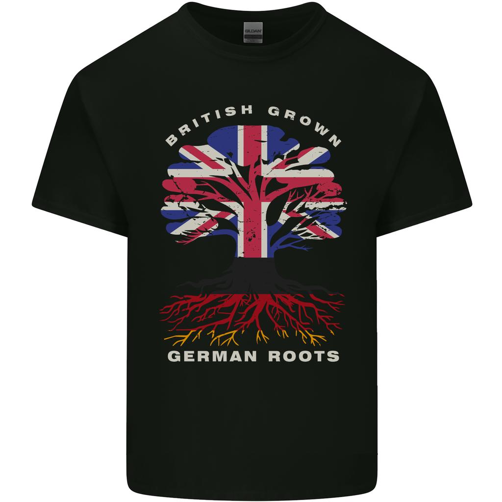 British Grown GerUnisex Roots GerUnisexy Flag Unisexs Light Cotton TShirt
