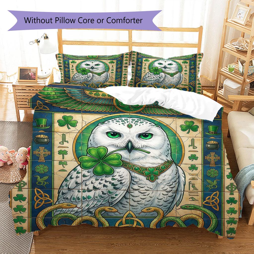 Legendary Mural Pattern Bedding Quilt Set Quilt Cover Pillowcase Home Decoration Birthday Gift (1 * Duvet Cover + 2 * Pillowcase, Without Core)