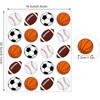 Pack of 10 Creative Athletic Party Decoration Sticker for Sports Enthusiasts Theme Event Sports Ball Sticker
