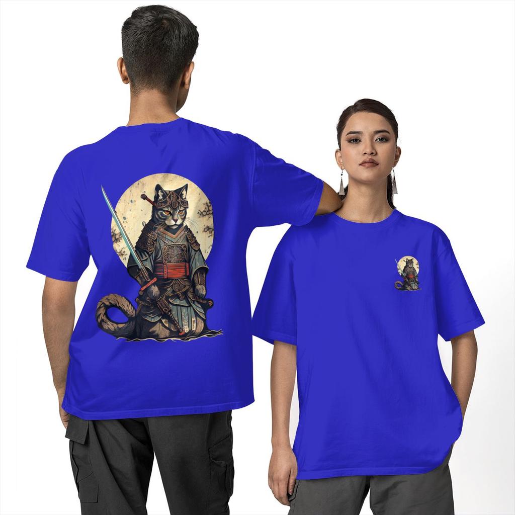 Bushi Cat T-Shirt Adult japanese Streetwear 100 Cotton T Shirts Summer O Neck Hip Hop Tees Casual Big Size Clothing