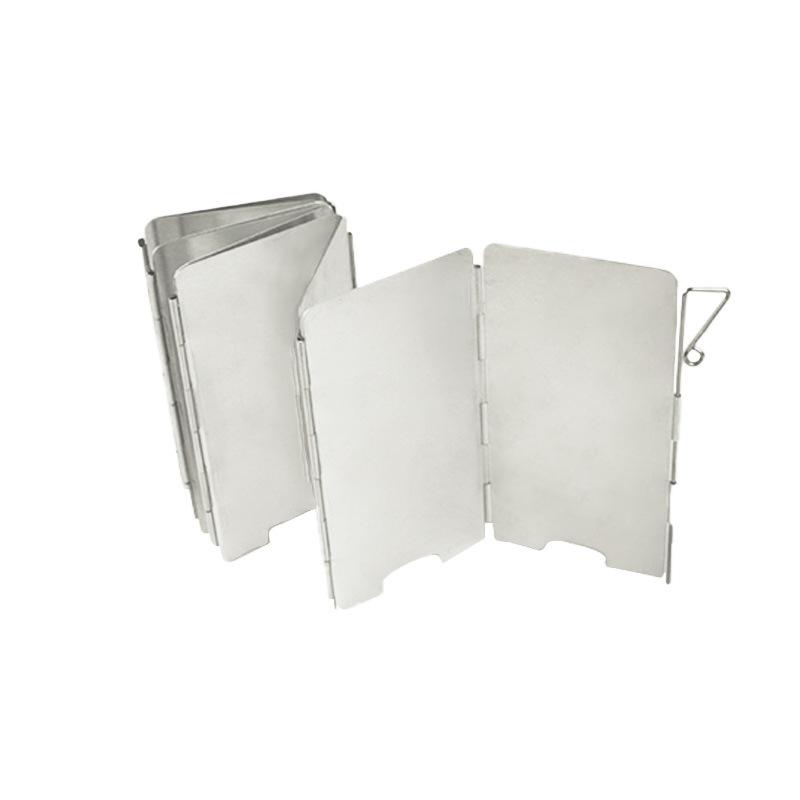 9 Plates Foldable Gas Stove Windshield Outdoor Camping Cooking Burner Windproof