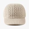 Versatile Peaked Hat Solid Color Snapback Cap Trendy Knitted Baseball Cap  Unisex