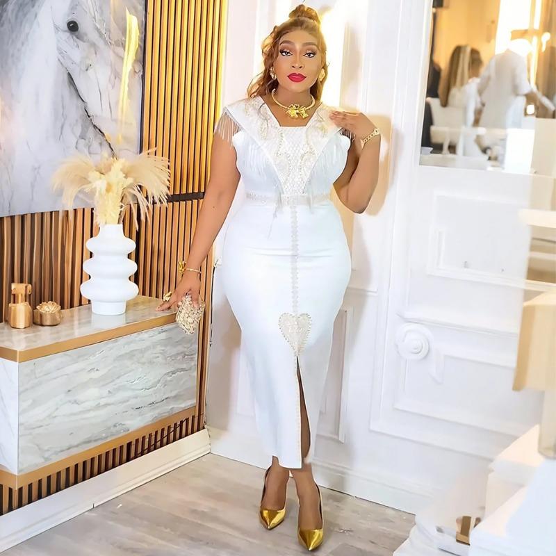 Plus Size Women's New Fashion U Neck Hip Dress