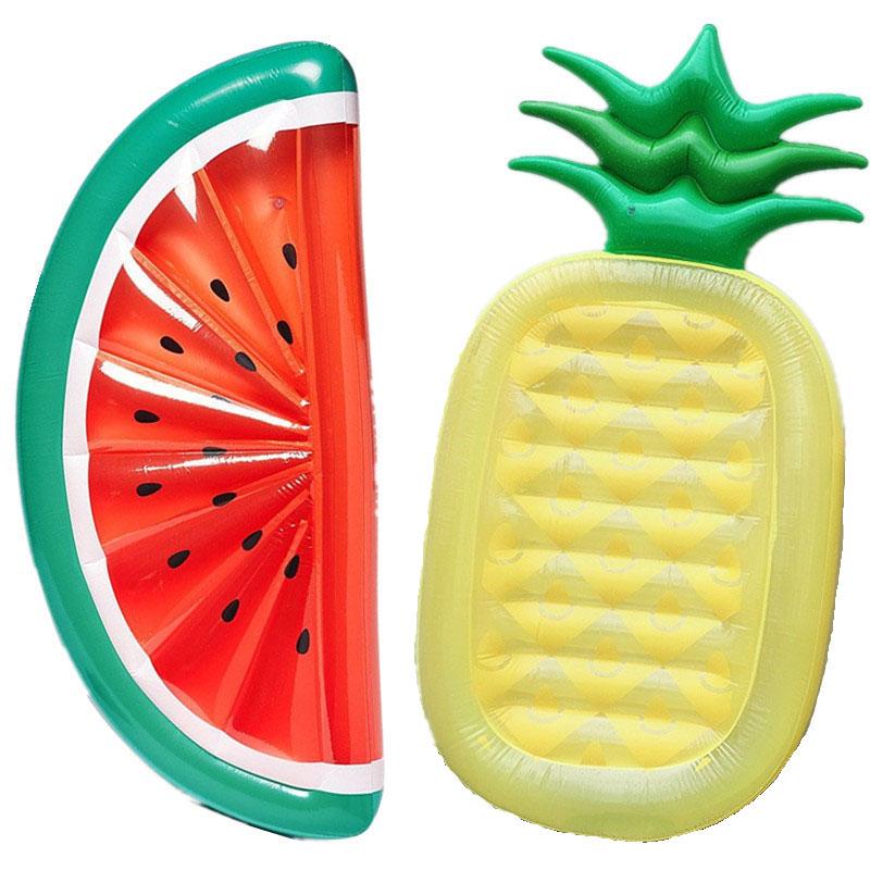 Aufblasbare Ananas Pool Schwimmring Riesige Wasser Luftmatratze Schwimminsel Liegebett für Erwachsene