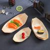 100ks Bezpečná servírovací nádoba na sushi Multifunkční Praktický Dezert Salát Předkrm Loď na servírování jídla