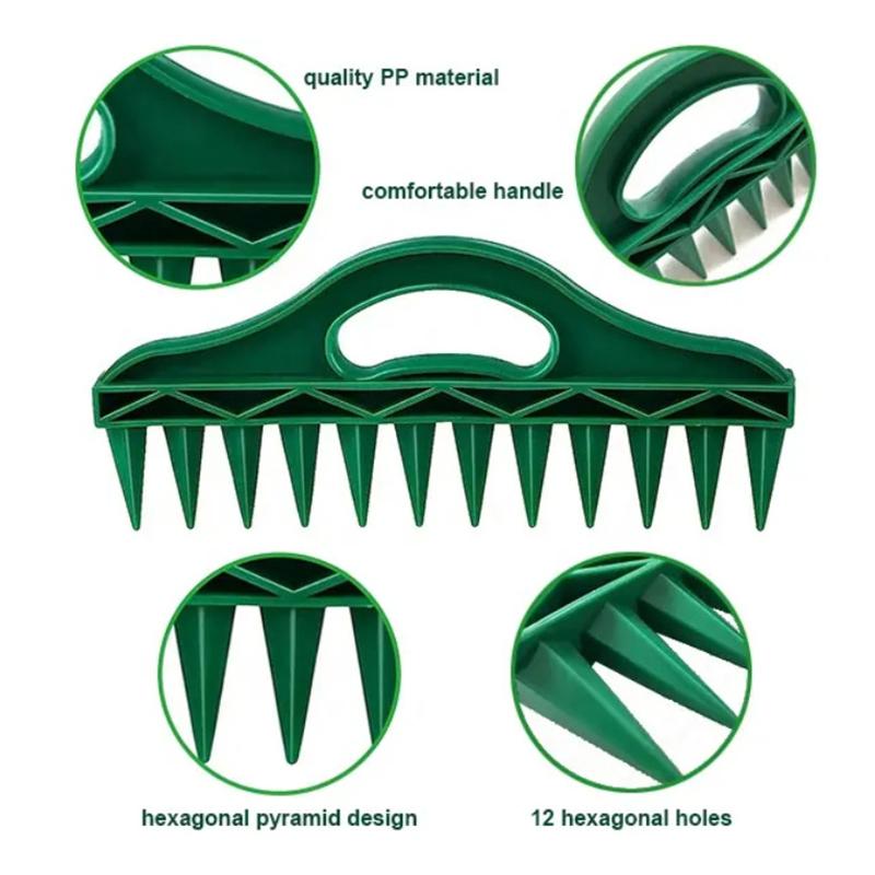 Sowing Seed Dispenser 12 Holes Seed In Soil Digger Planter Garden Seed Spacer Adjustable Garden Seeder Seeding Puncher