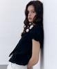 Obeutte Claire Ruffle Blouse_Black