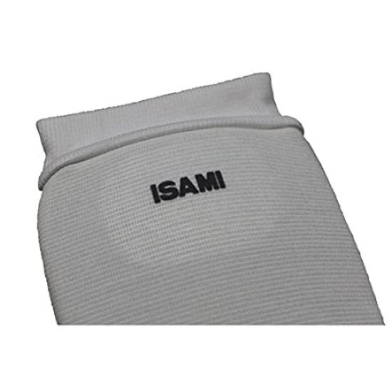 Isami Leg Ankle Knee Martial and MMA L-227 & Support, White, Foot, Shin, Support, Arts, Karate, Kickboxing, (FREE)