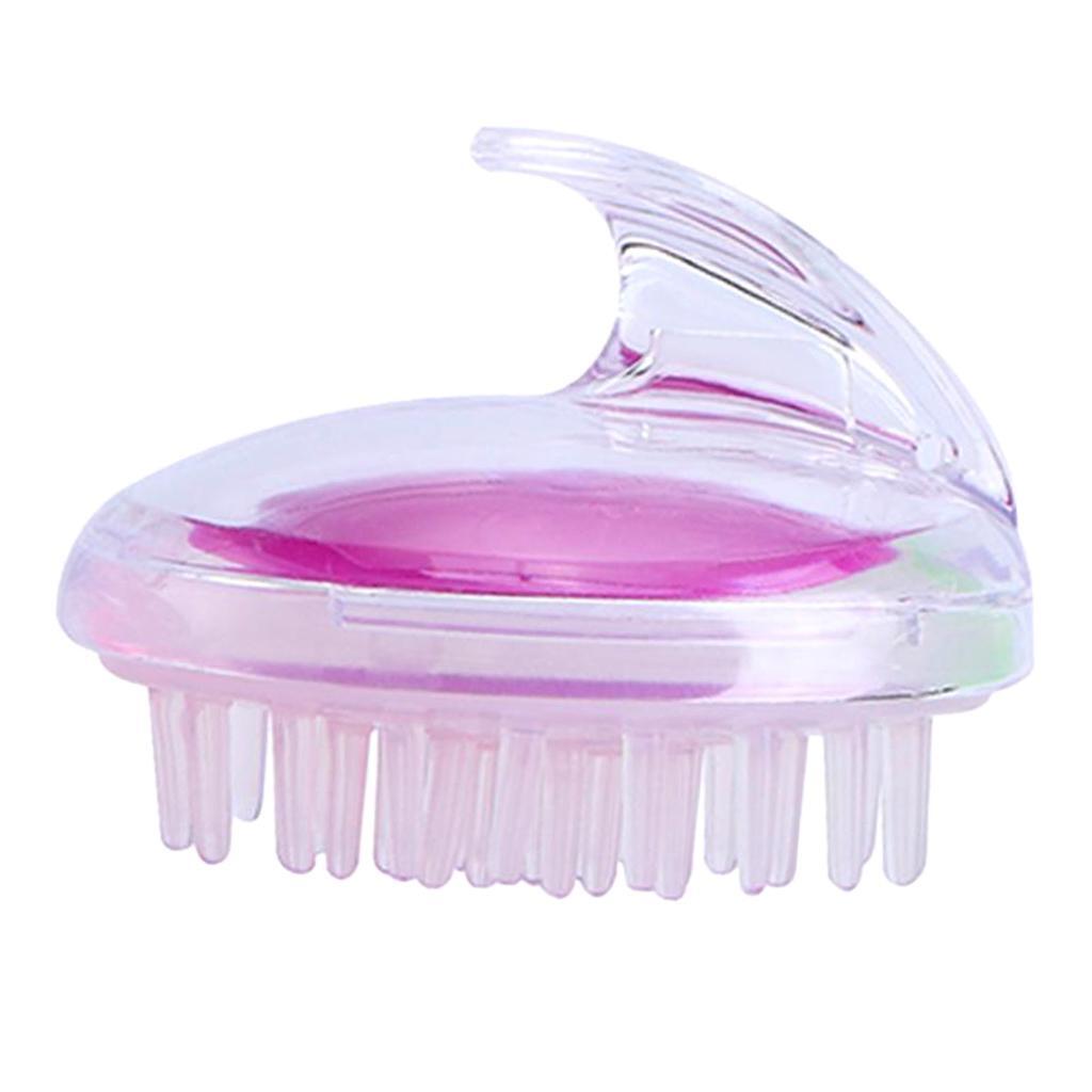 1 X Silicone Shower Shampoo Body Wash Dandruff Brush Hair Scalp Massager