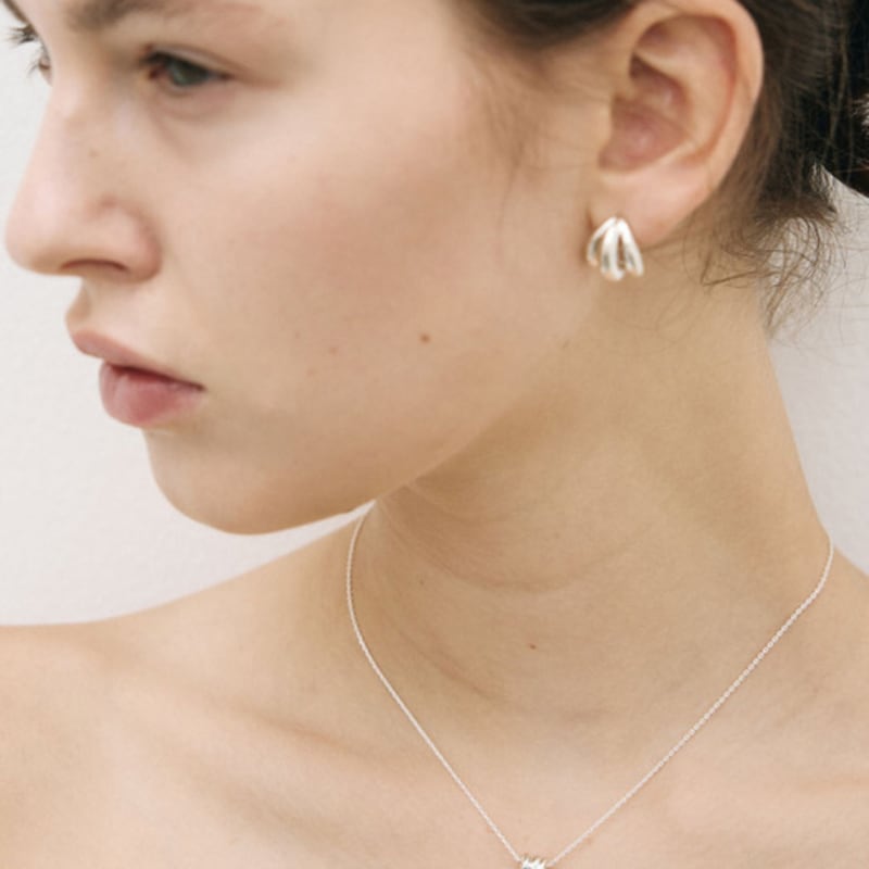 poery Mini Loop Necklace_Silver