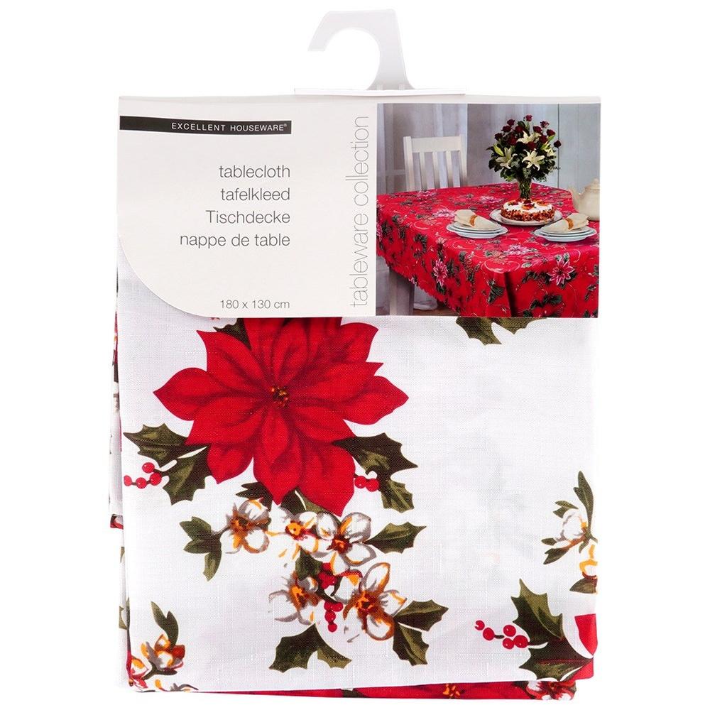Stain-resistant Christmas tablecloth 180x130 cm