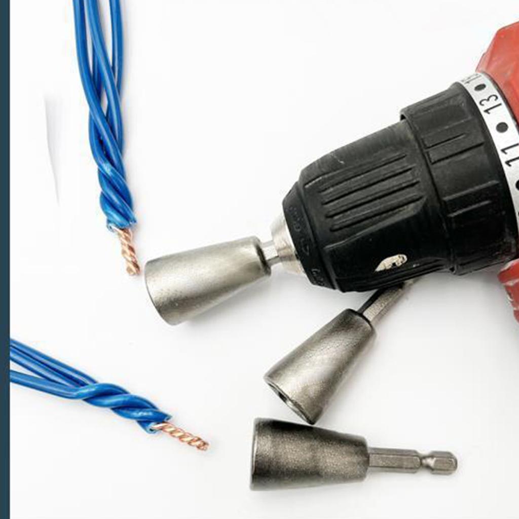 2/3Pcs Wire Twisting Tool Electrician Twisters Connectors Twist Wire Tool for Power Drill Stripping and Twist Wire