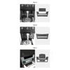 Betterhumz Para BMW Serie 5 E60 2004-2009 Panel de Consola Central del Coche Caja de Almacenamiento Almohadilla Embellecedor Hecho de Alcantara Accesorios de Interior