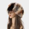 Street Color Block Plush Headband for Women, Wide Warm Winter Ear Protection Headband, European Fashion Retro Casual Hair Band