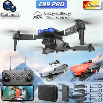 Mini E99Pro Foldable RC Helicopter 5G WiFi FPV 4K Dual HD Camera Drone with Height Hold Wide Angle Professional