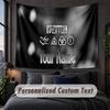 Benutzerdefinierte Namens-Text-Wandteppich, Led Zeppelin Dekorative Wandbehang, Hintergrund-Wandteppich für Zuhause Schlafzimmer