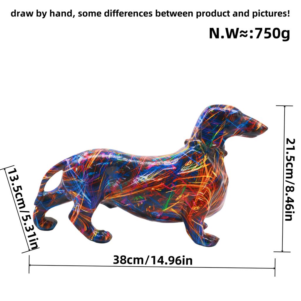 Modern Simple Dachshund Dog Ornaments Creative Home Wine Cabinet Decoration Office Desktop Jewelry Crafts