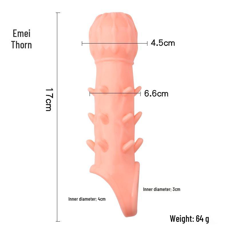 Butternut Hammer Silicone Wolf Tooth Cock Ring and Sleeve - Adult Men's Sex Toy