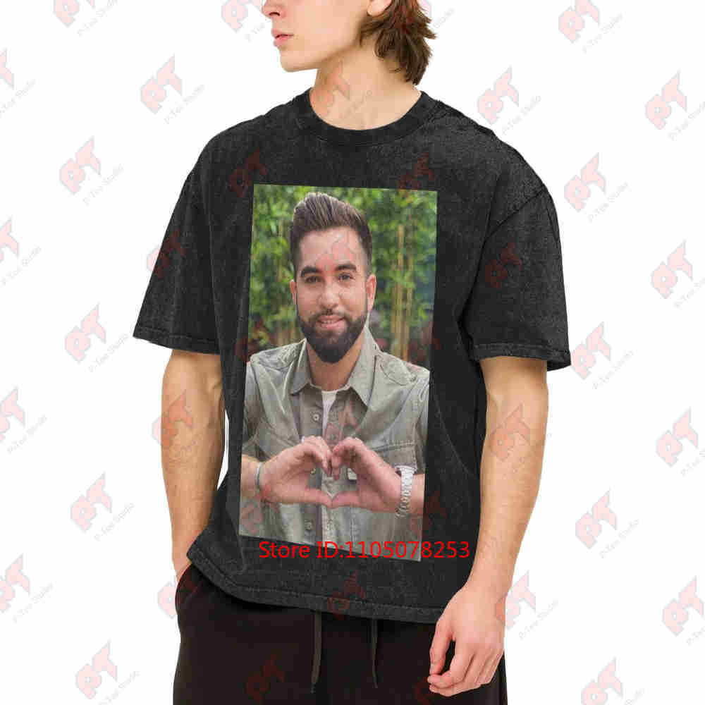 Kendji Girac France Vintage Washed Tee Pure Cotton T-Shirt