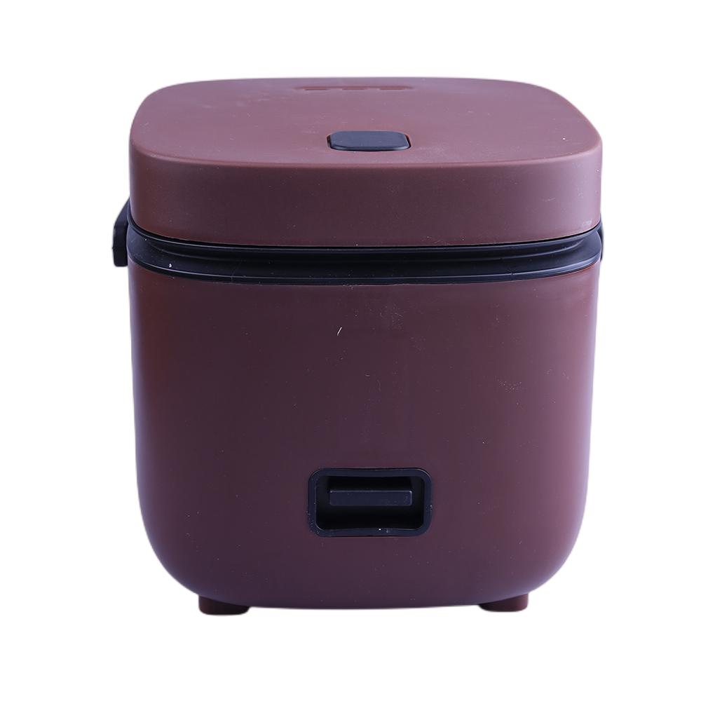 

1.2L Мини электрическая рисоварка с антипригарным покрытием Мультиварка Бытовая машина для приготовления каши Суп Небольшие домашние рисоварки коричневый