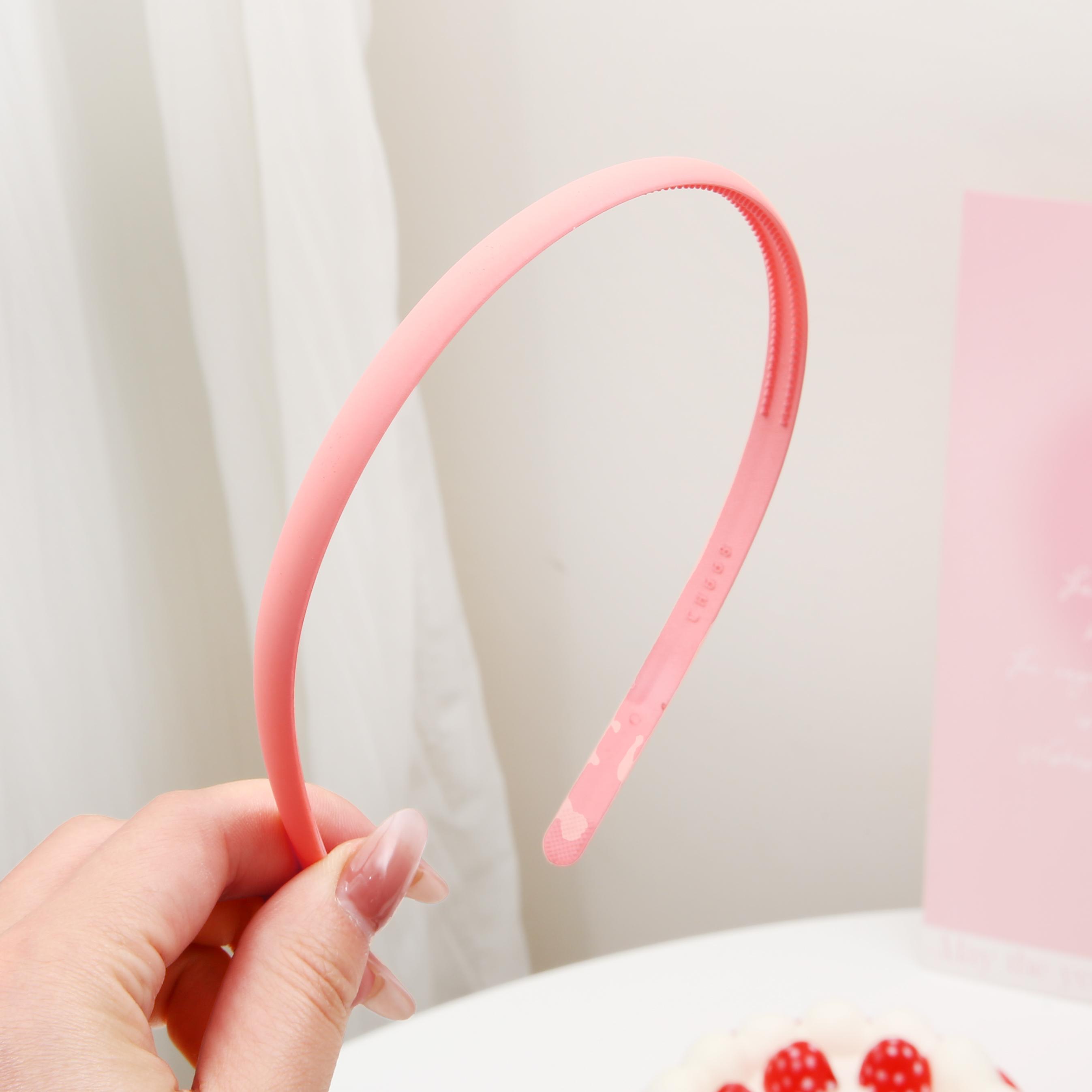 

Унисекс, простой черный металлический пластиковый обруч для волос, весенняя волнистая повязка на голову для лица