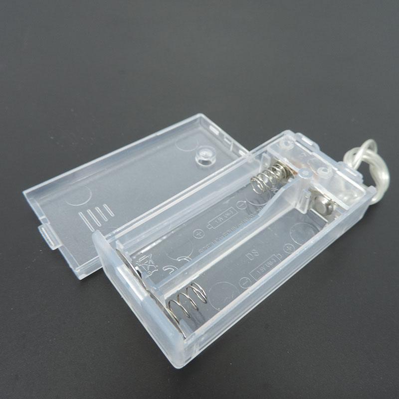 2 3 4 Slots Ports AA Batterie transparent schwarz 2xAA 3xAA 4XAA 8AA Power Storage Case Box Halter Leitungen für DIY Reparatur Werkzeuge