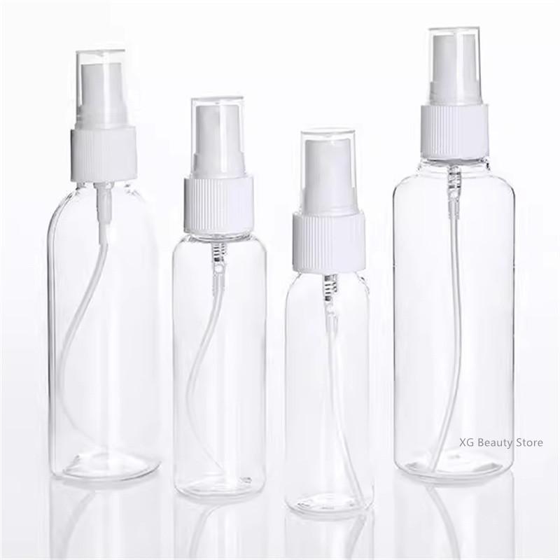 Großpackung 10/50 Stück Nachfüllbare Plastikflasche 10ml-100ml Größen Tragbare Zerstäuber für Parfüm Ätherische Öle Reise Sprühflaschen