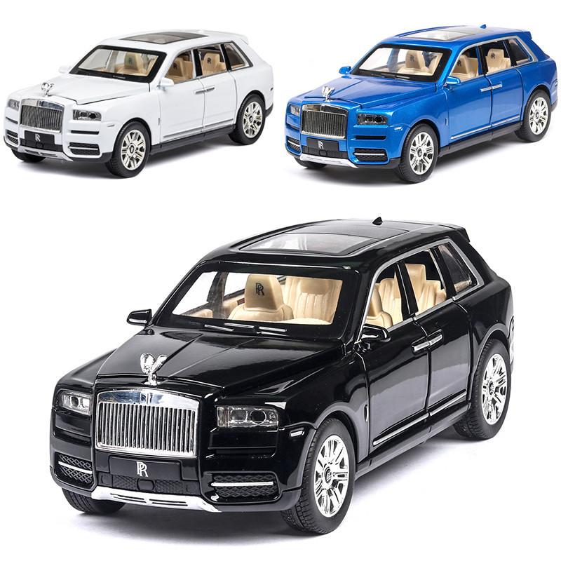 Exquisite Rolls-royce Cullinan 124 Diecast Car Model With Sound And Light Features