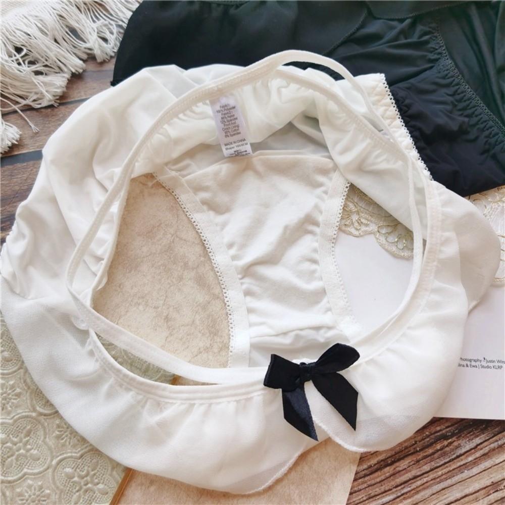 Sexy Girls Fitness Bow Japanese Style Female Lingerie Low-Rise Thong Lolita Panties Underwear