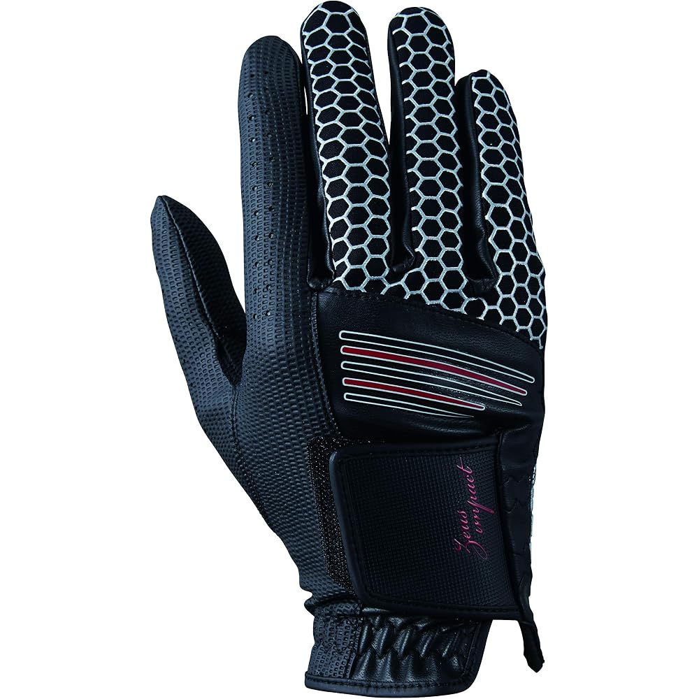 Kasco Zeus Impact Golf Gloves Men s ZI-1926R Black 2-Way Stretch Knit 23cm