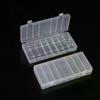 1/3/5Pcs Hard Container Holder Case 8 Slots Transparent Plastic Battery Storage Box For AAA/AA Battery Organizer Accessories