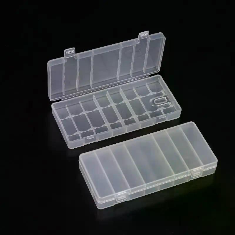 1/3/5Pcs Hard Container Holder Case 8 Slots Transparent Plastic Battery Storage Box For AAA/AA Battery Organizer Accessories