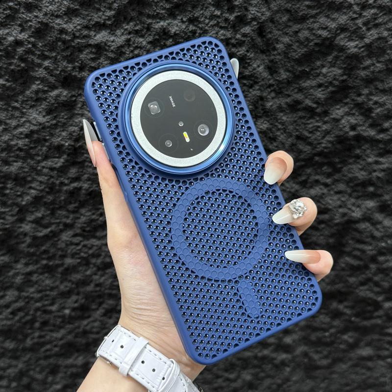 Applicable to Huawei Mate70PRO honeycomb heat dissipation magnetic suction mobile phone case Mat60 skin matte PC anti-drop protective cover