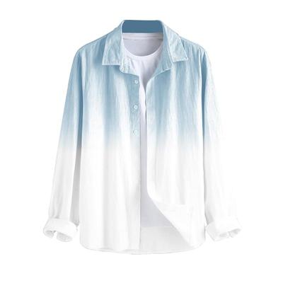 BE ACTIVE Men's Casual Linen Blend Ombre Faded Shirt || Casual Shirts for Men || Men Casual Shirt || Casual Wear Shirts