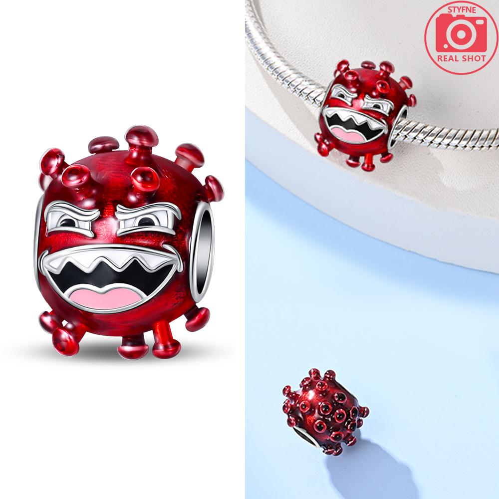 Teeth Protection Copper Red Heart Medical Care Dental Nurse Beads Charm For Original Bracelet Woman Girl Jewelry