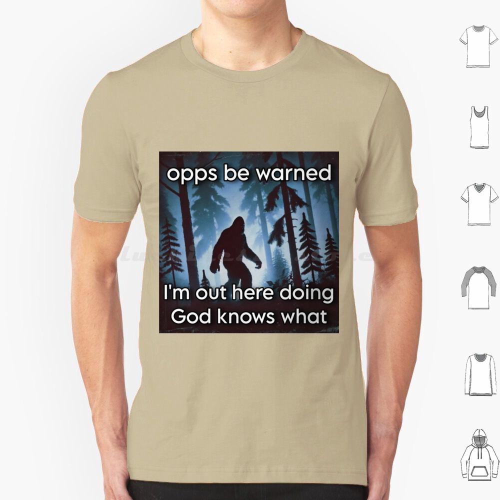 

Only God Knows What T Shirt Big Size 100% Cotton Bigfoot Meme Cryptid Funny Silly Shadow Weird Dank Meme S