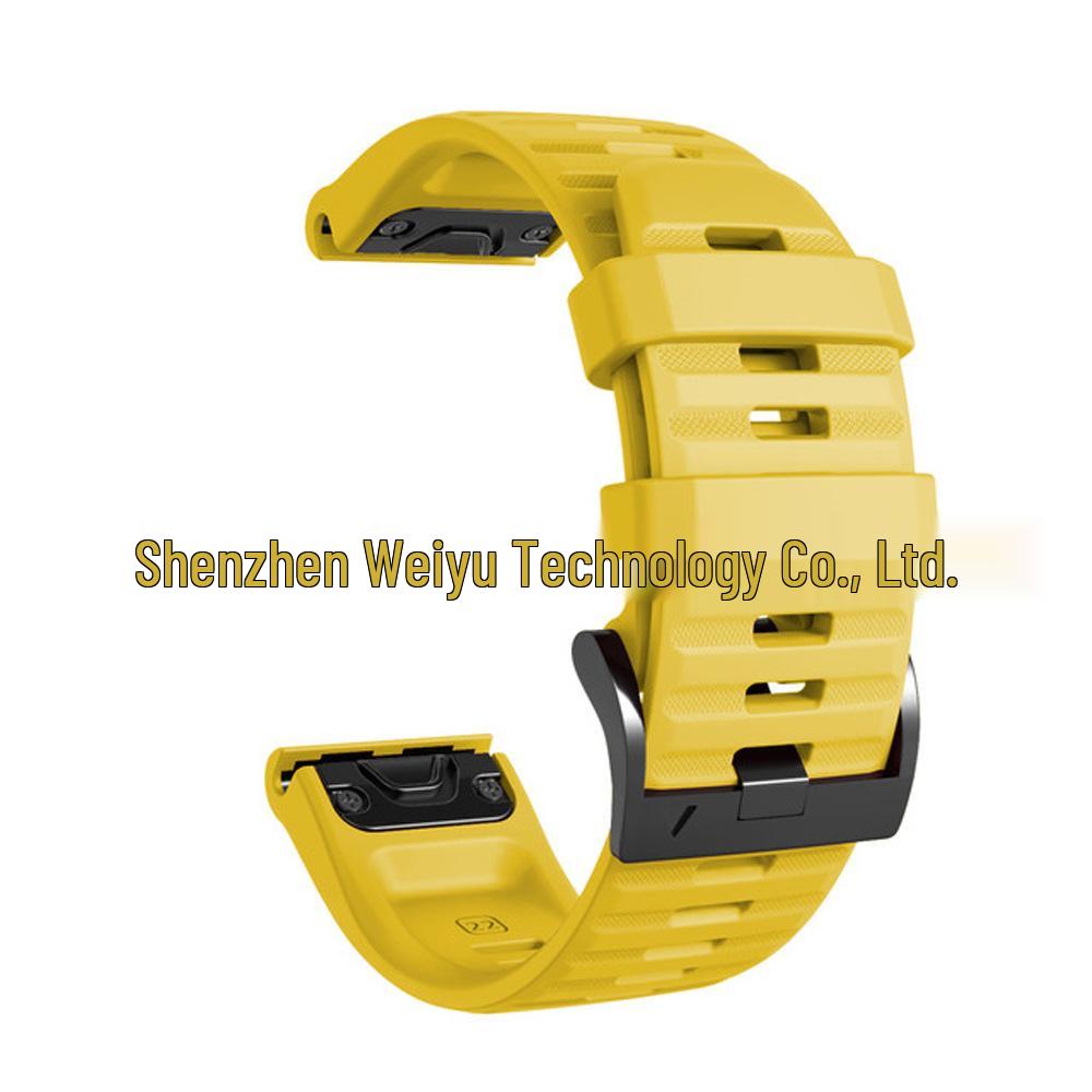 22mm/26mm Quick Release Silicone Band for Garmin Fenix 8/7/6/5 Series