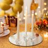 Kerzenständer Klar Kurz Konisch Kerzenhalter für Tischmittelstück Hochzeitsparty Advent Weihnachten Heimdekorationen
