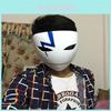 Premium Qualität Dunkler als Schwarz Hei Li Shenshun Maske für stilvolles Halloween Cosplay