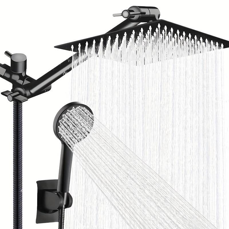 Bathroom Chrome Plated Concealed Stainless Steel Pressurized Shower Shower Set with Extended Lever Arm, Toilet Top Spray Shower