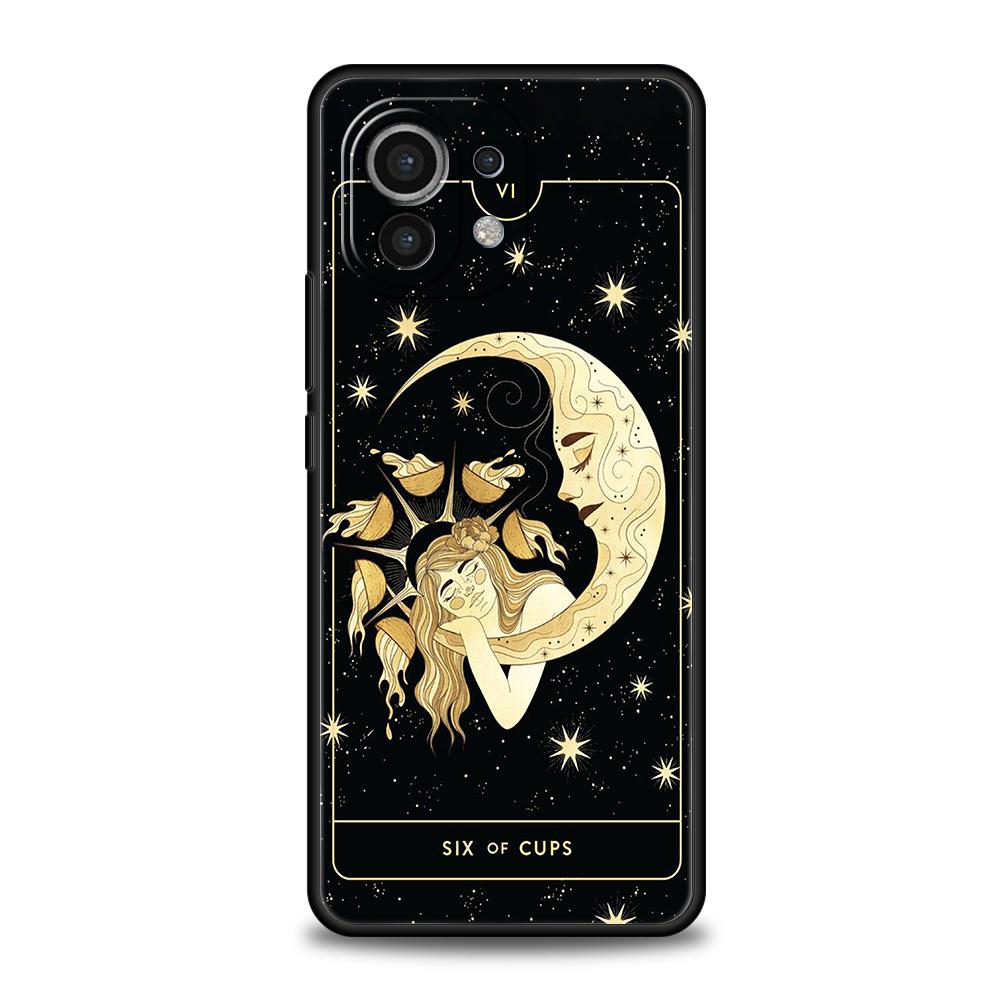 Witches Moon Tarot Mystery Totem Phone Case for Xiaomi Poco F4 F3 X3 X4 X5 GT NFC M3 M4 11 Ultra 12 13 Note 10 Pro Lite 5G Cover