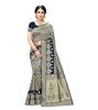 TreegoArt Women's Kanjivaram Jacquard Silk Saree With Unstitchead Blouse Piece - Pack Of 1